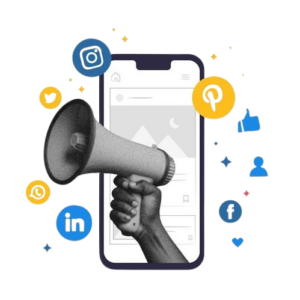 social media marketing mobile phone concept influencer with trendy effet hand removebg preview